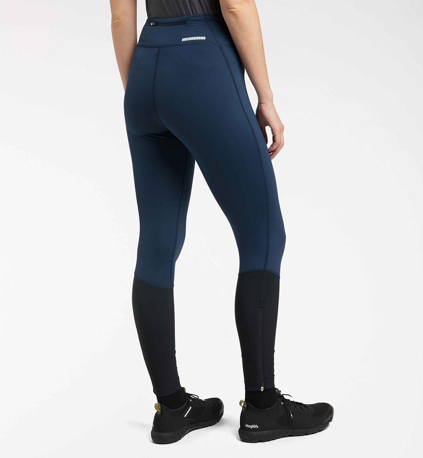 Haglöfs Womens L.I.M Comp Tights Dark Blue/Black New Zealand 16725EJDZ